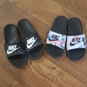 2 Pair Nike Slides
